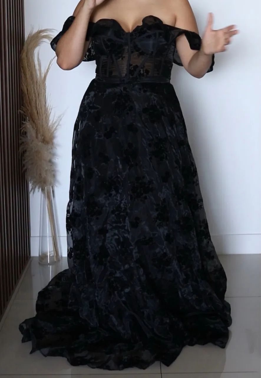 Vestido de gala preto - Foto 2