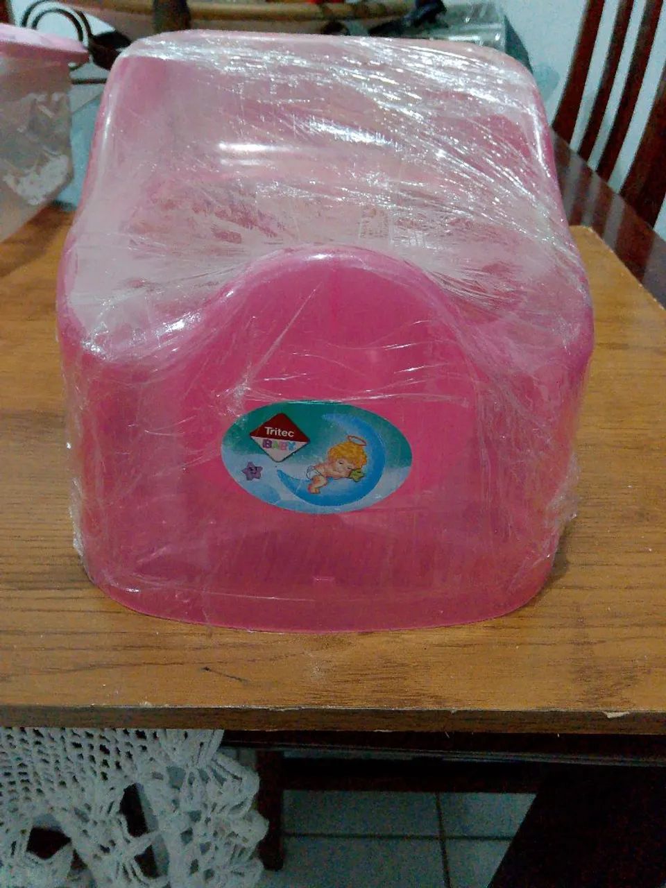 Porta Fraldas Ursinho + Banheira de Bebê - Foto 2