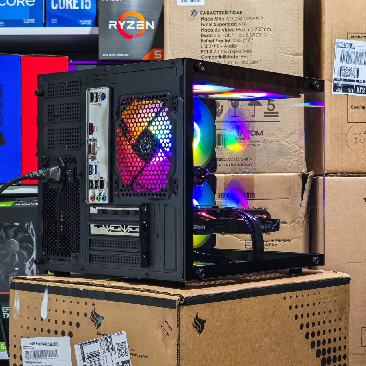 Pc gamer - Ryzen 5 5500 - 16gb ram - RX 6600 | Novo com 1 ano de garantia  - Foto 3