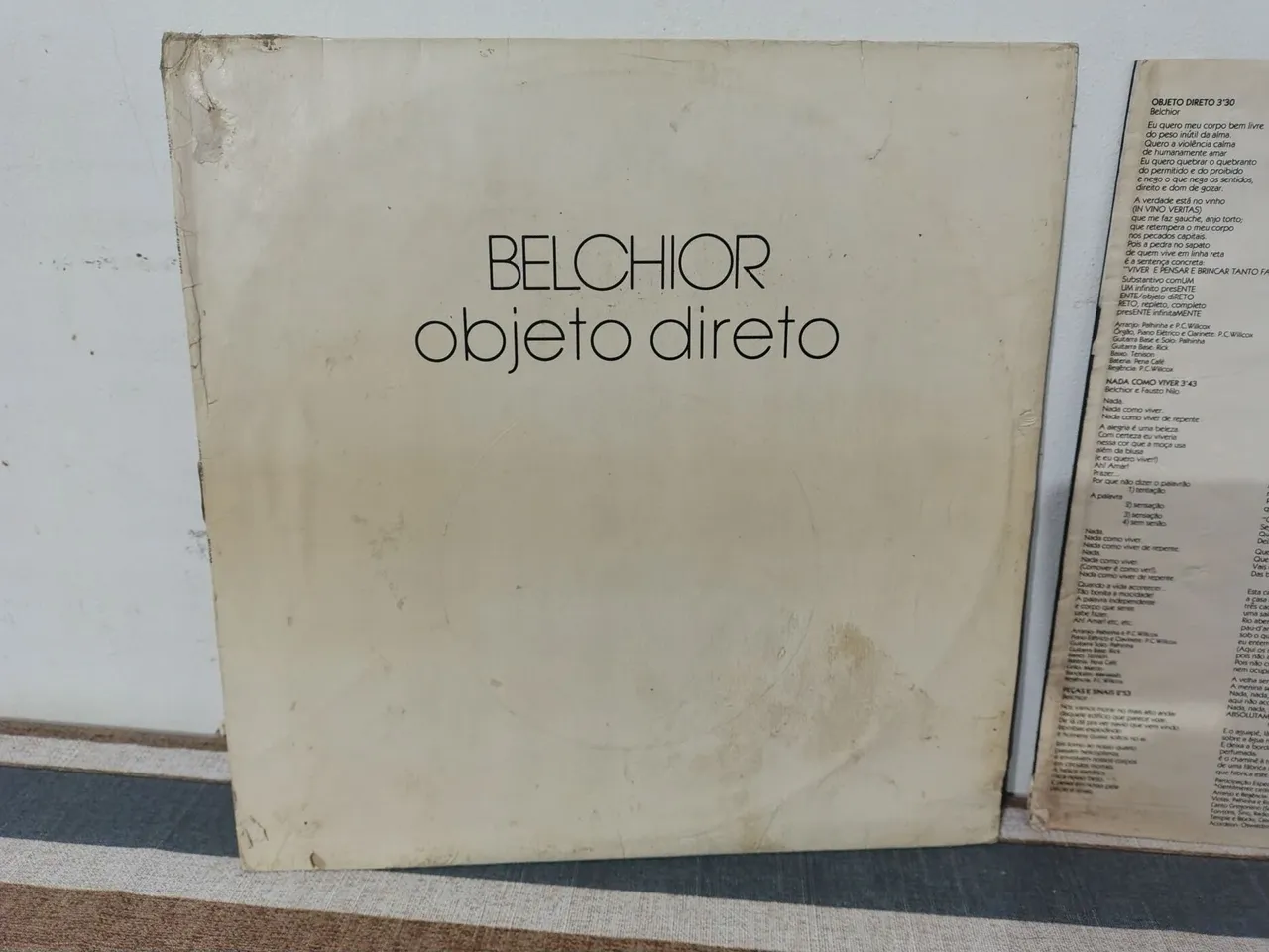 Disco de Vinil Belchior - Objeto Direto