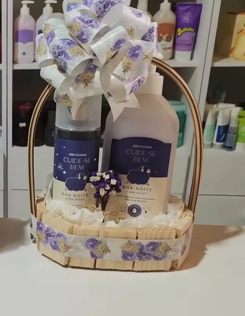 Cesta para vc presentear do boticário 