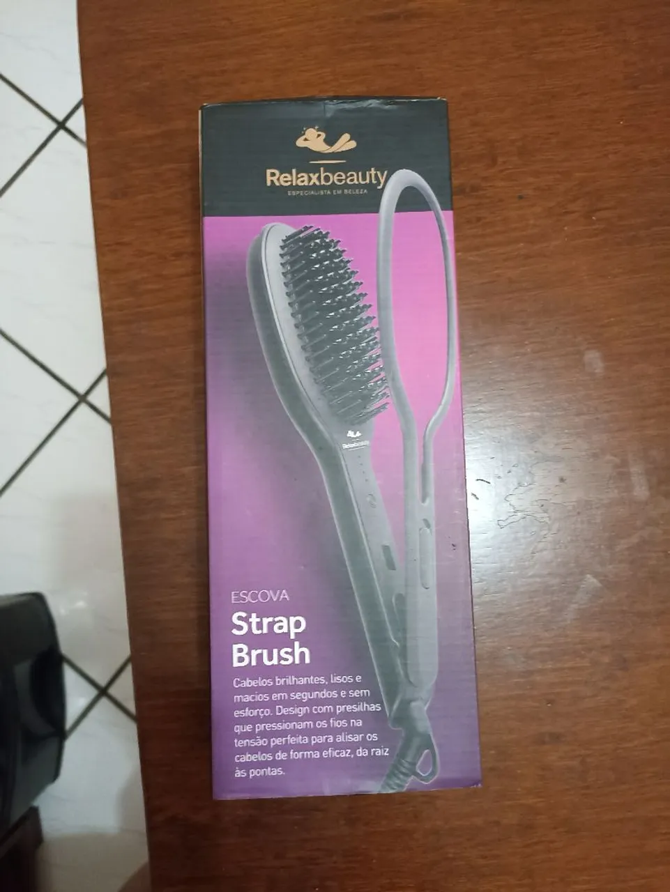 Escova Alisadora Strap Brush Relaxbeauty