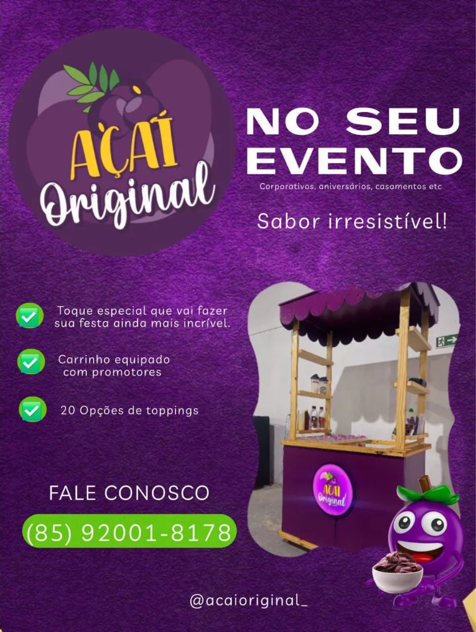 Contrate Carrinho de açaí para o seu evento  - Foto 2