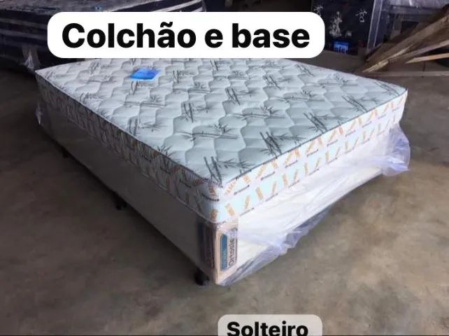 Cama box colchão e base 