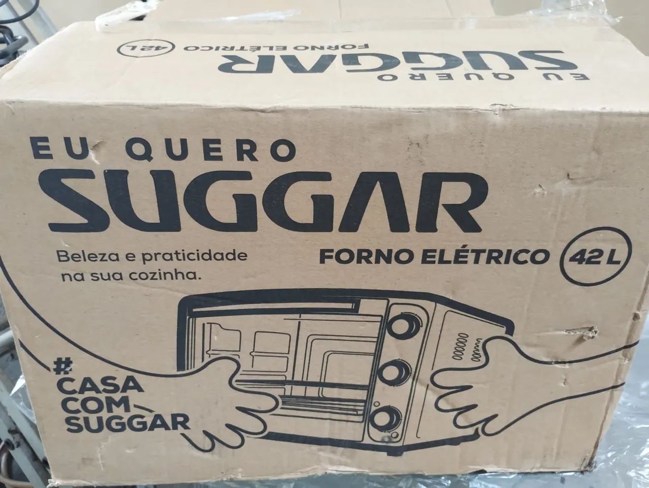 Forno elétrico sugar 42 litros preto fe4202pt 220v - Foto 5