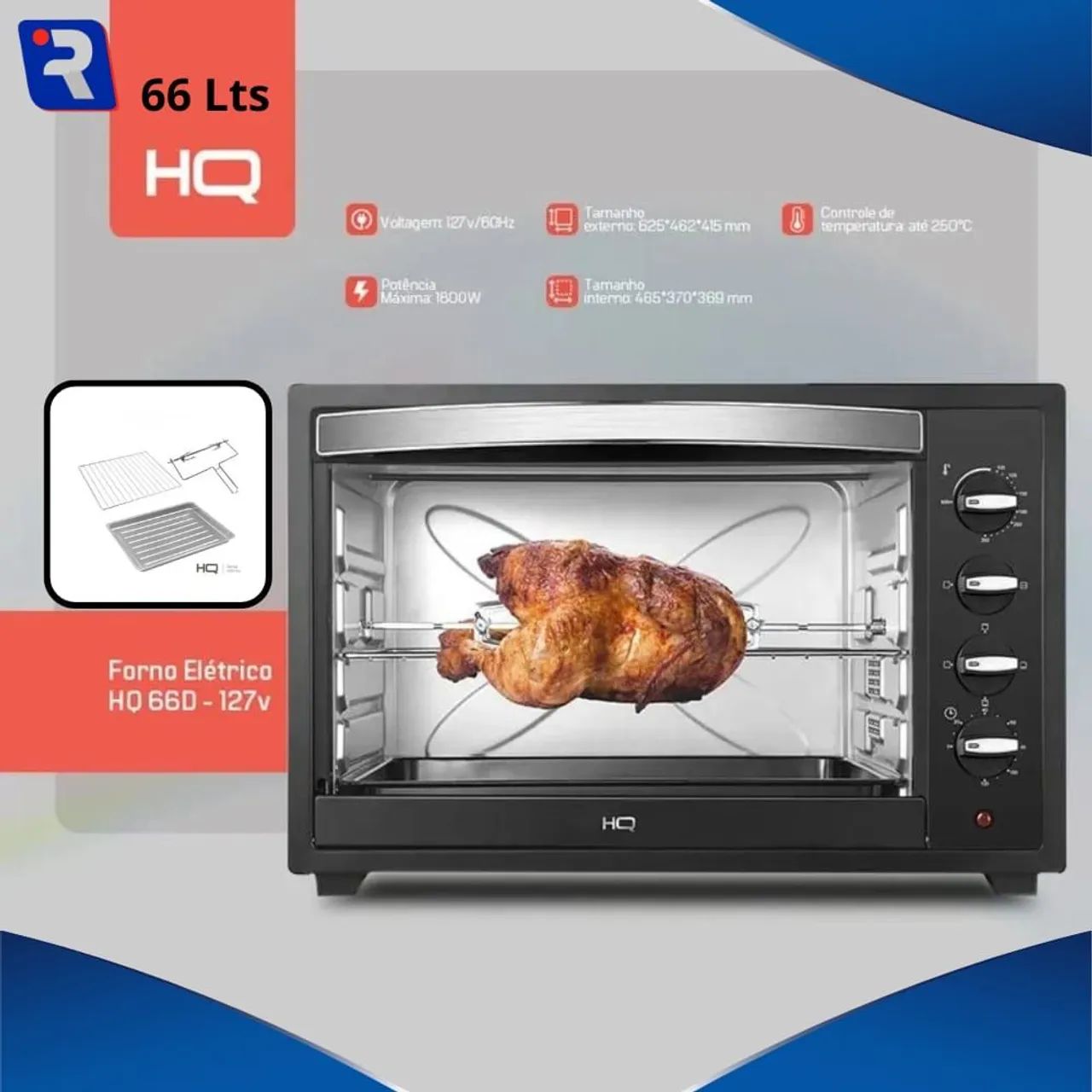 Forno elétrico HQ 48 e 66 litros  - Foto 2