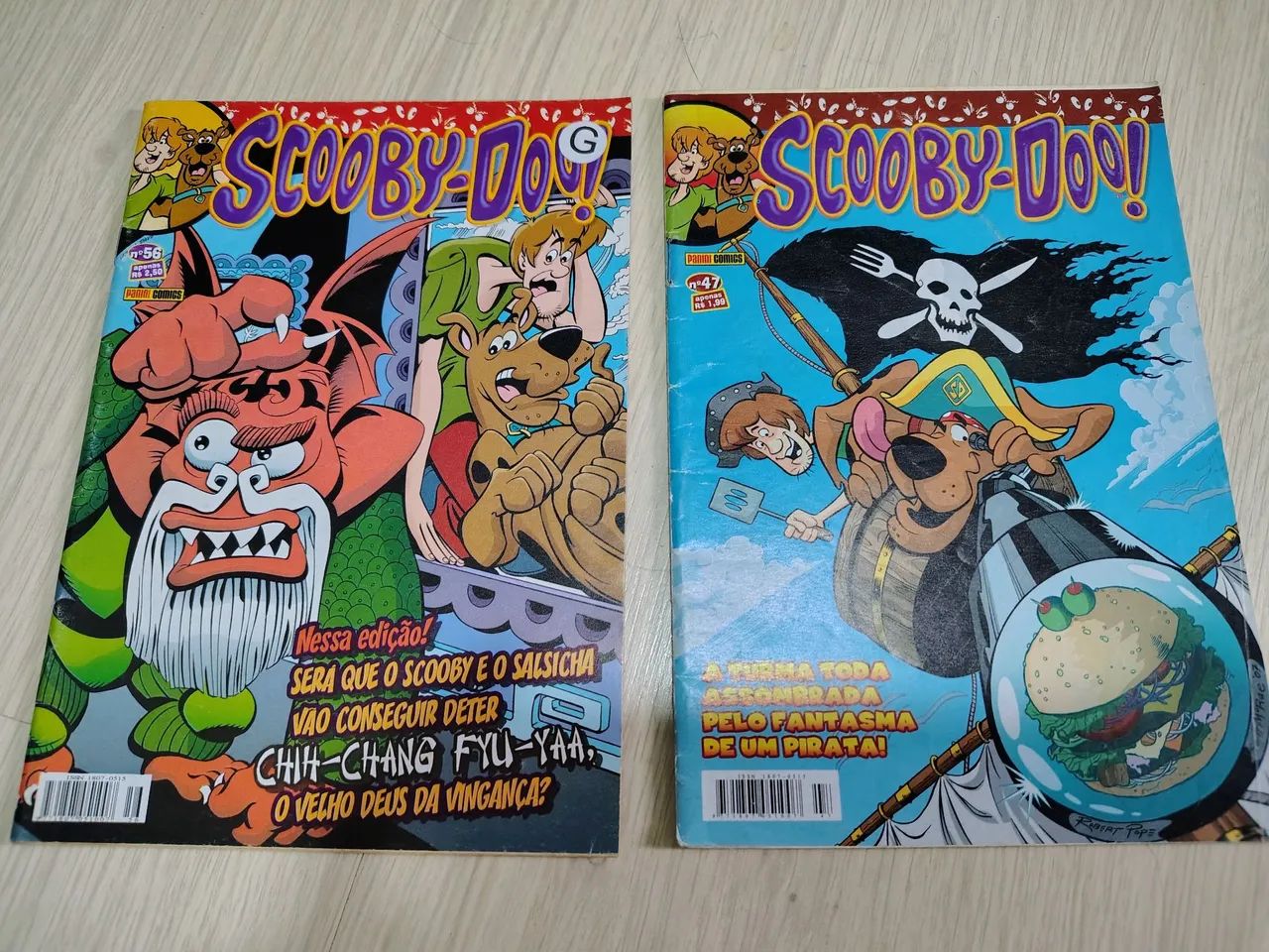 Lotinho com 6 Gibis SCOOBY-DOO, editora Panini