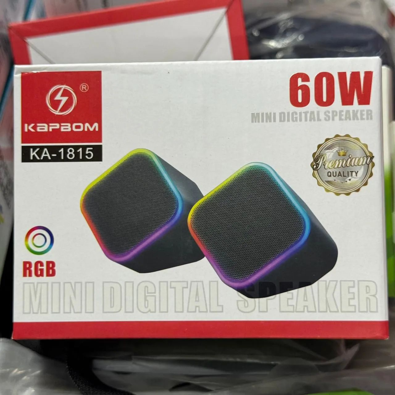Caixa de som RGB para notebook e computador Pc 