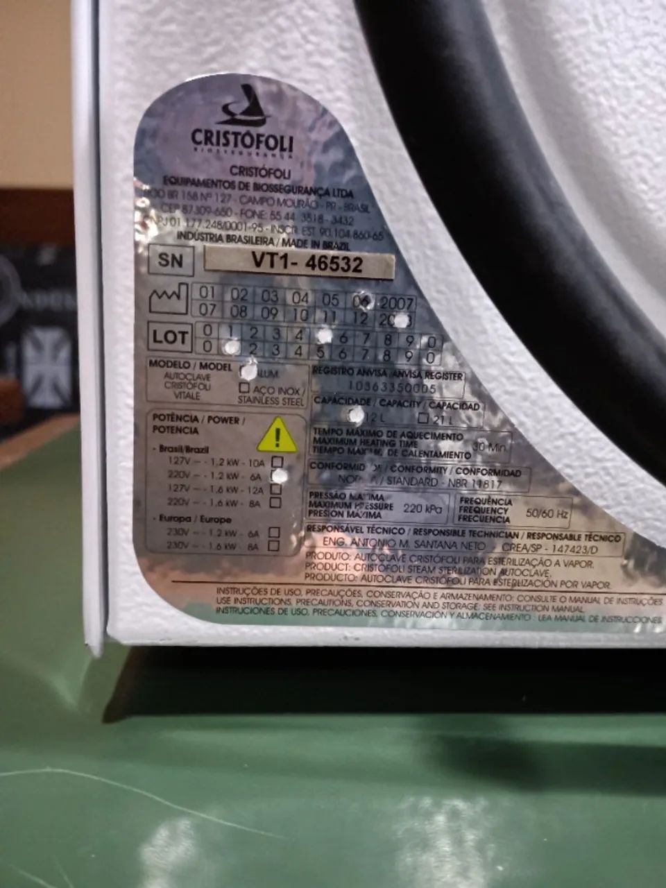 AutoClave Cristófoli Vitale 12L 220V - Foto 6