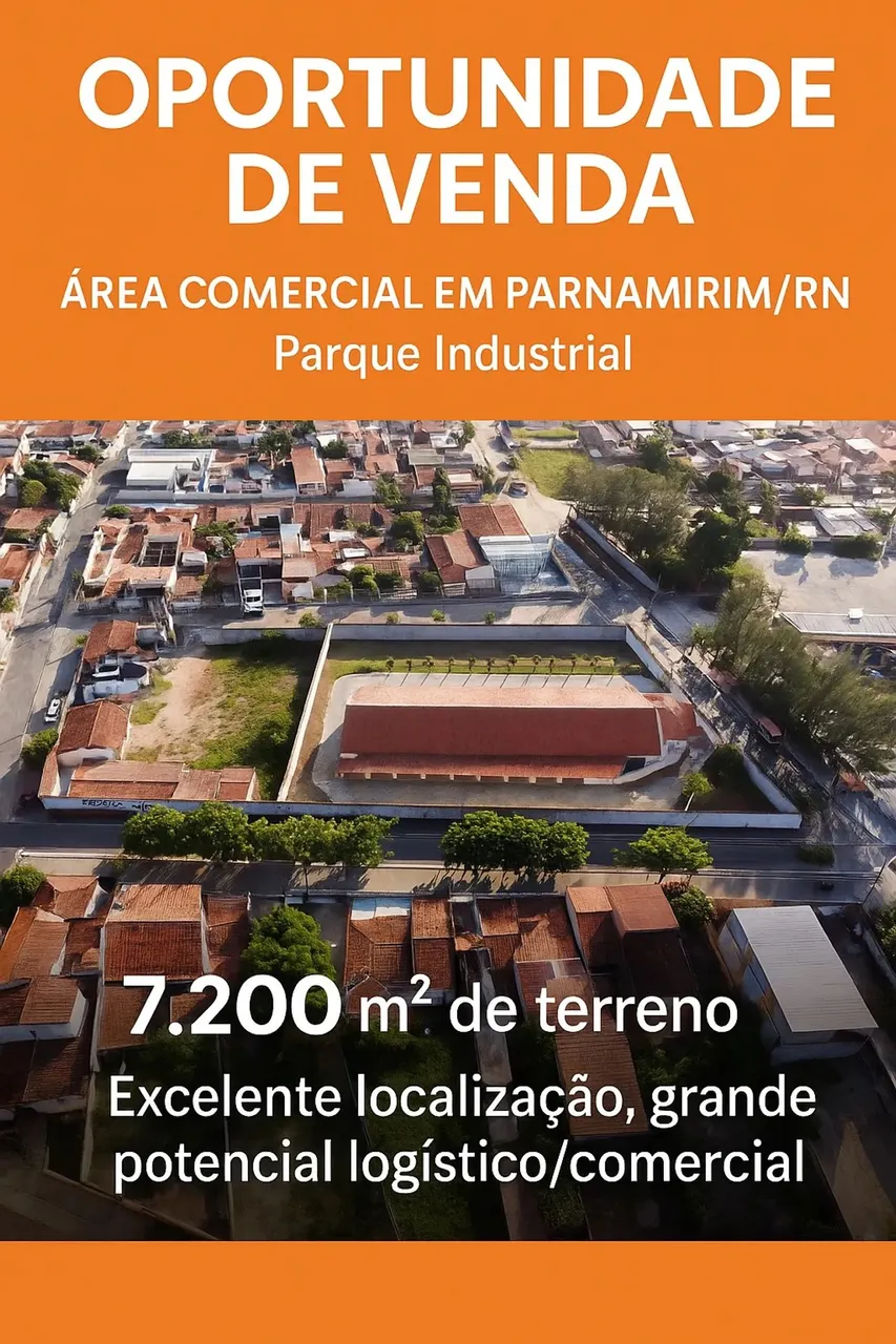 Area Comercial a Venda - Parnamirim RN - 7.200 m2
