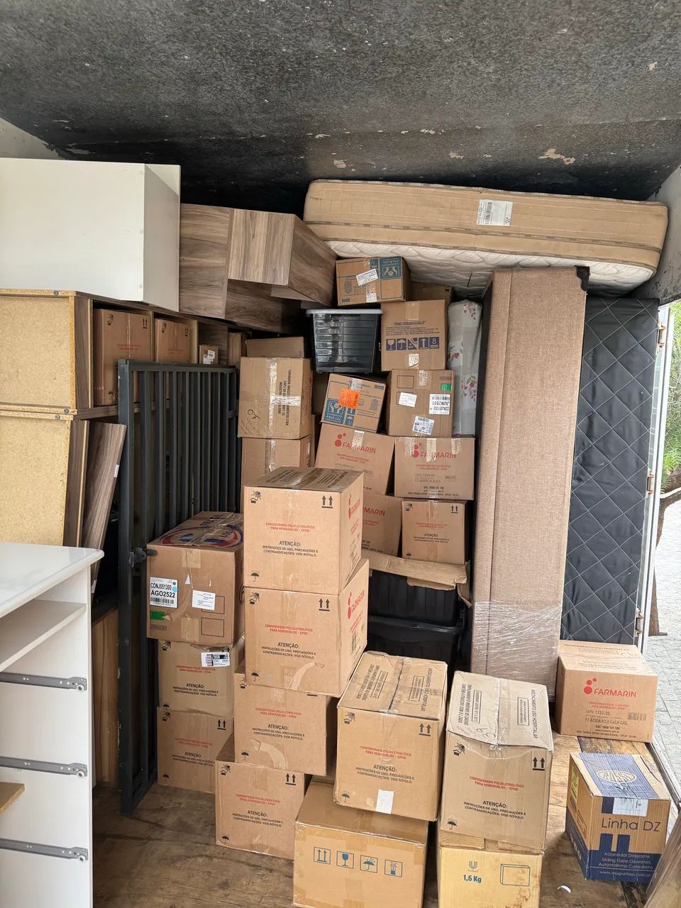 Transportamos todos itens e objetos 