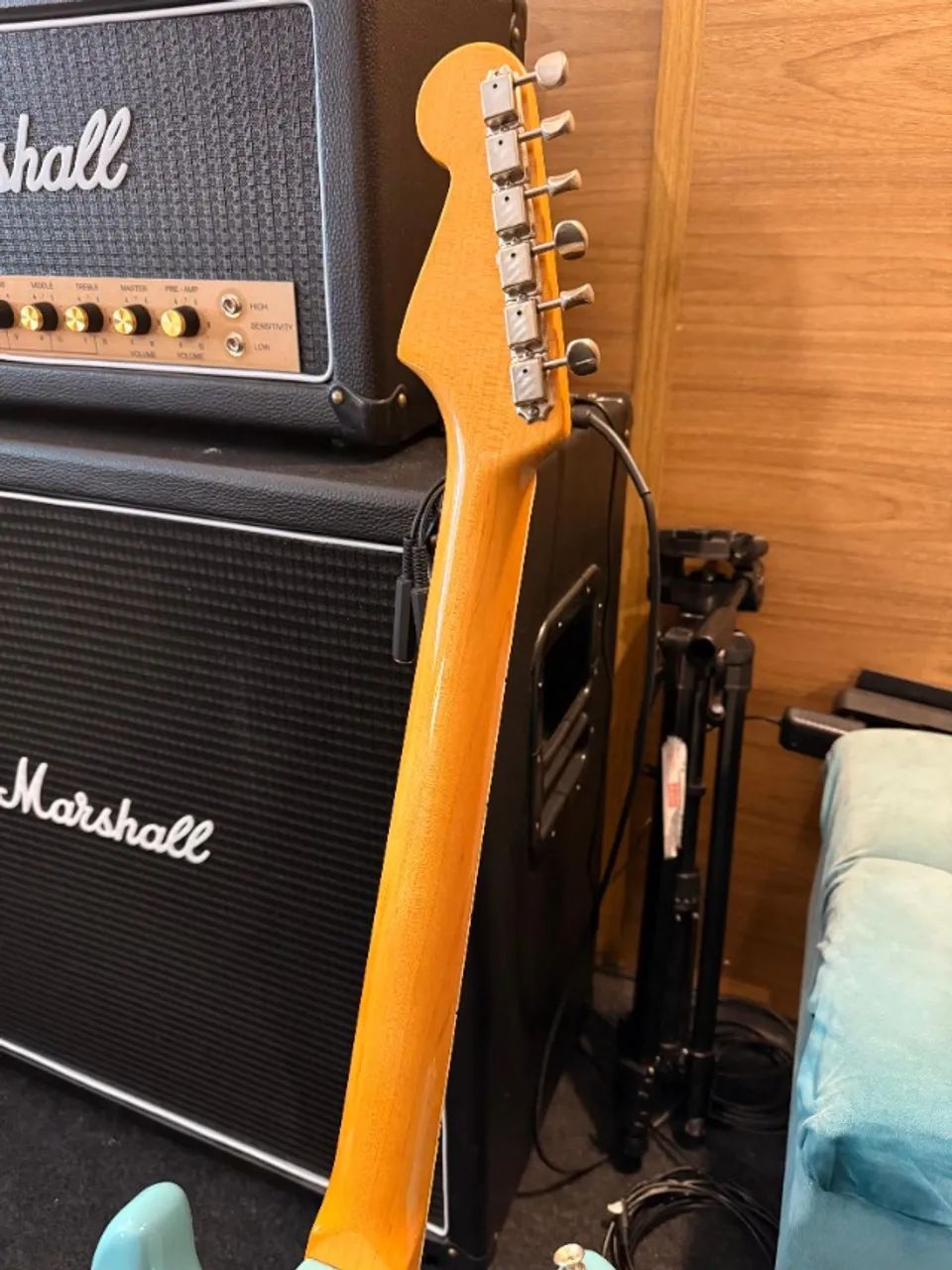 Guitarra Fender Eric Johnson Stratocaster Tropical Turquoise 2016 - Foto 5