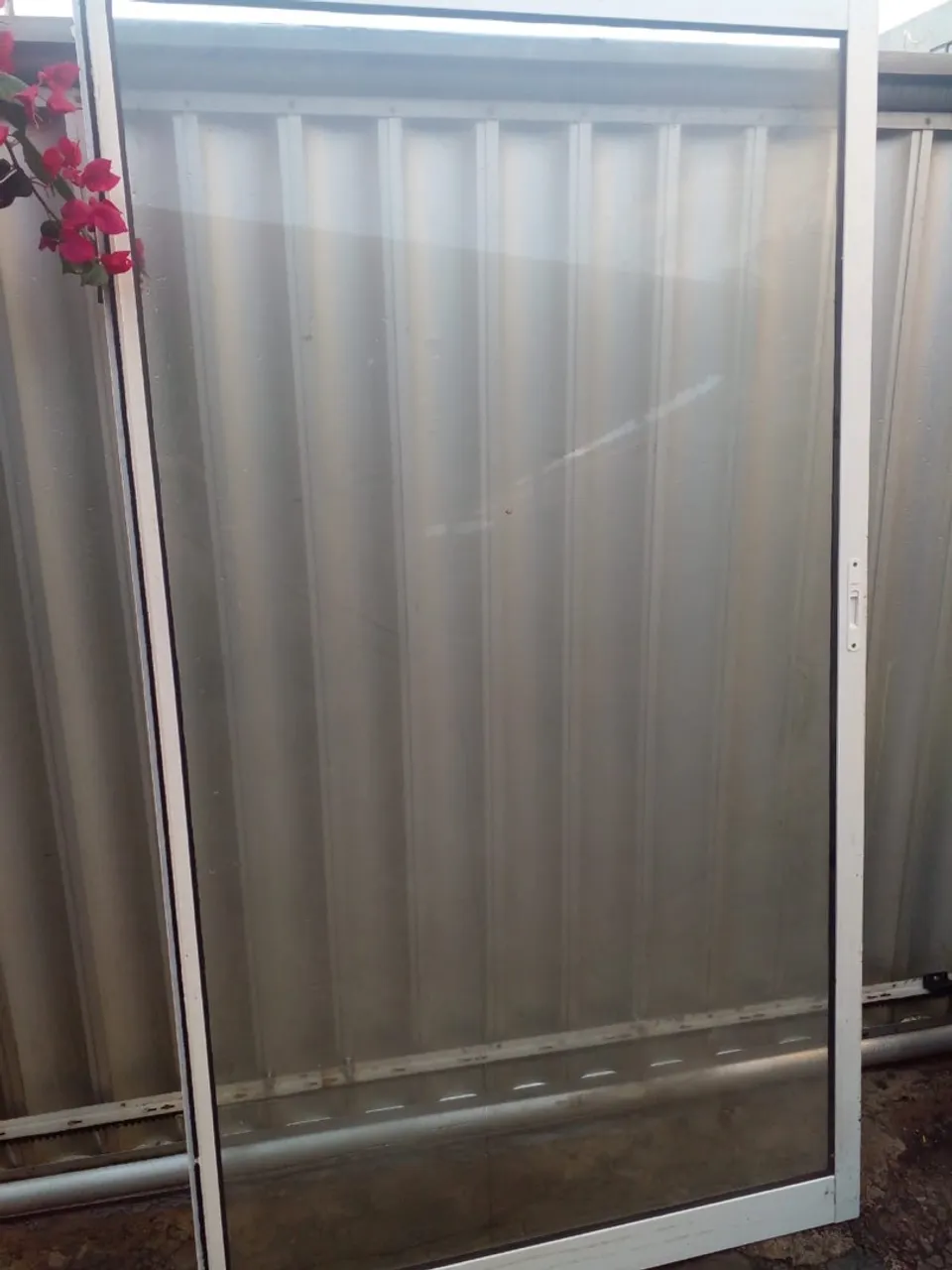 Painel de vidro com perfil Seminovo 2,10 x 1,20
