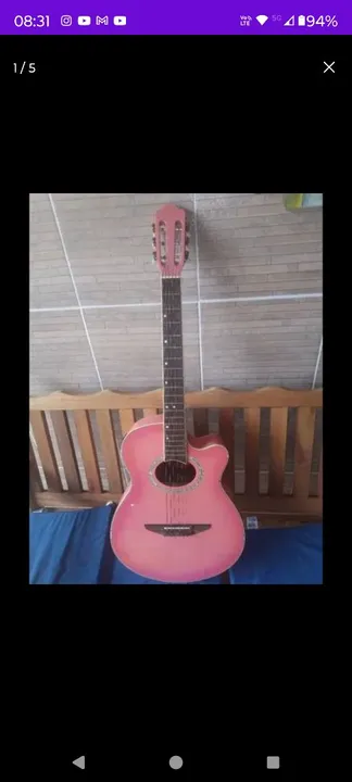 Violão Rosa -