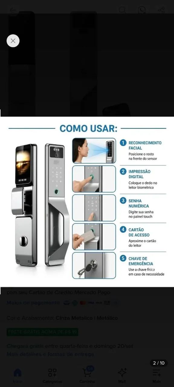 Instalação de fechadura eletrônica - Foto 5