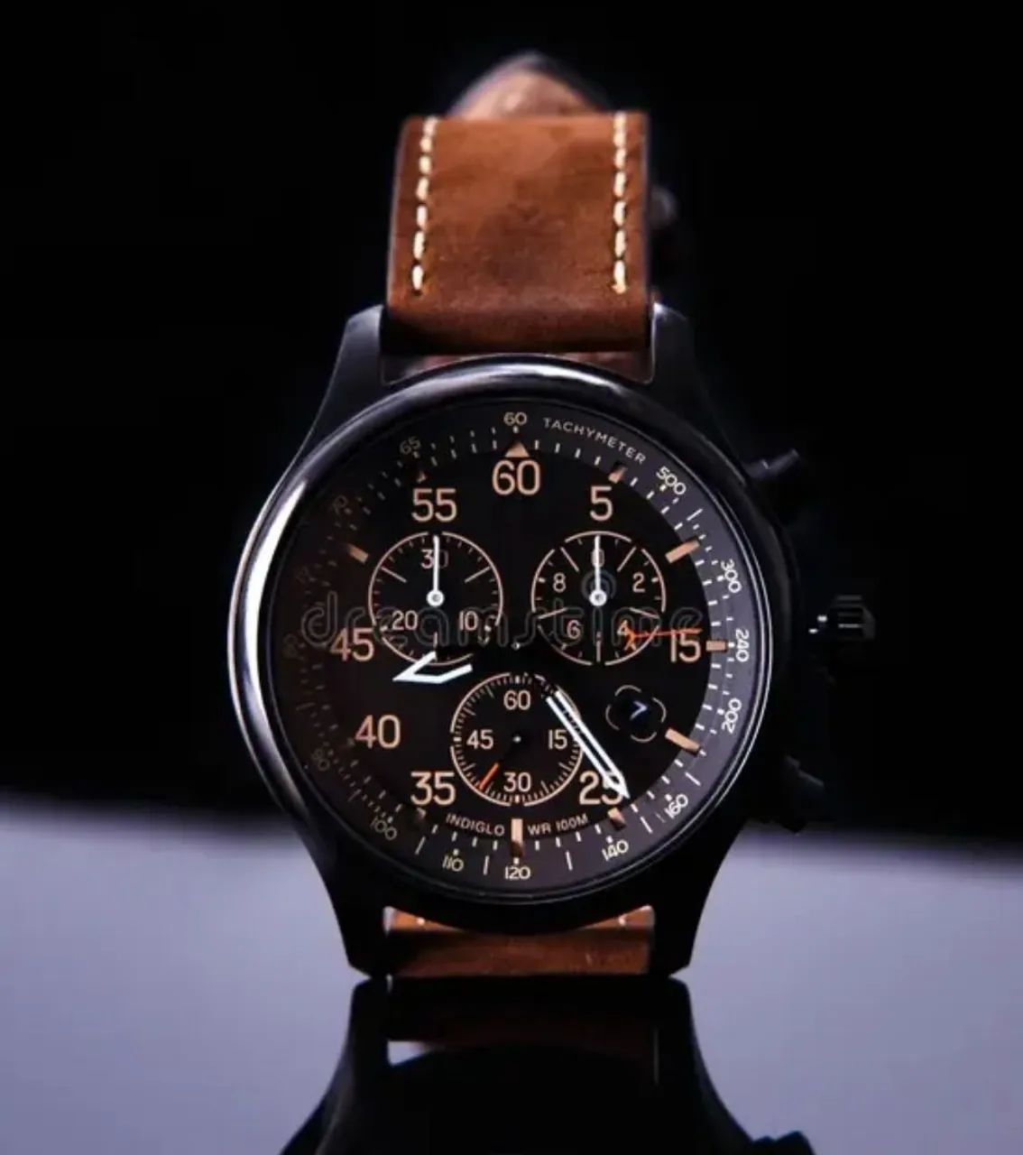Timex Expedition Field Chronograph (referência T49905) Indiglo Militar Zero - Foto 3