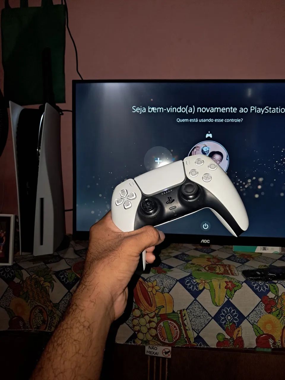 Controle Dual Sense BRANCO Ps5 - Foto 3