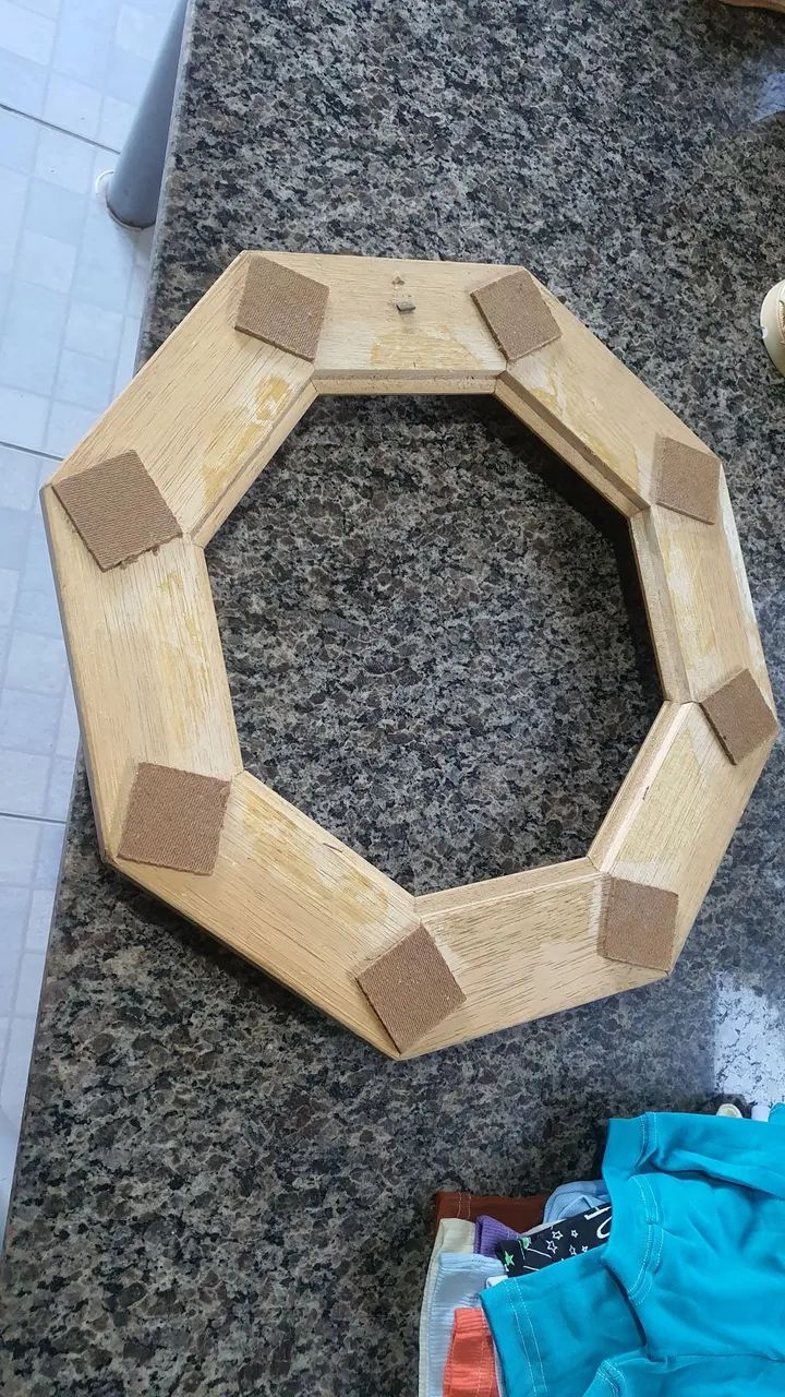 moldura oitavada (octogonal) vintage - Foto 3
