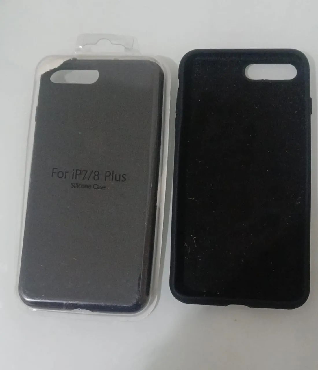 Capa Silicone Case para iPhone 7 Plus / 8 Plus (Preta) - Nova! - Foto 2