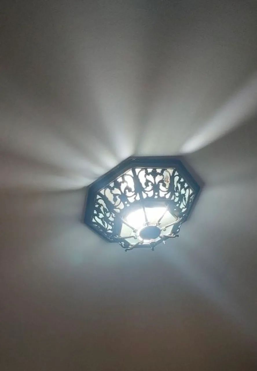 Lustre Plafon em Bronze sextavado  - Foto 2