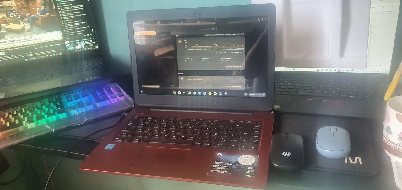 Notebook positivo xc3634 celeron 4gb