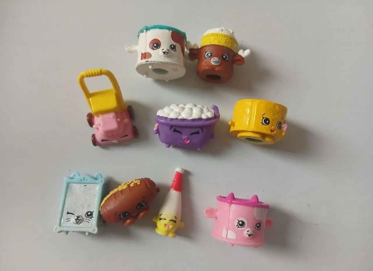 Kit com 9 Shopkins 2014 fofinhos