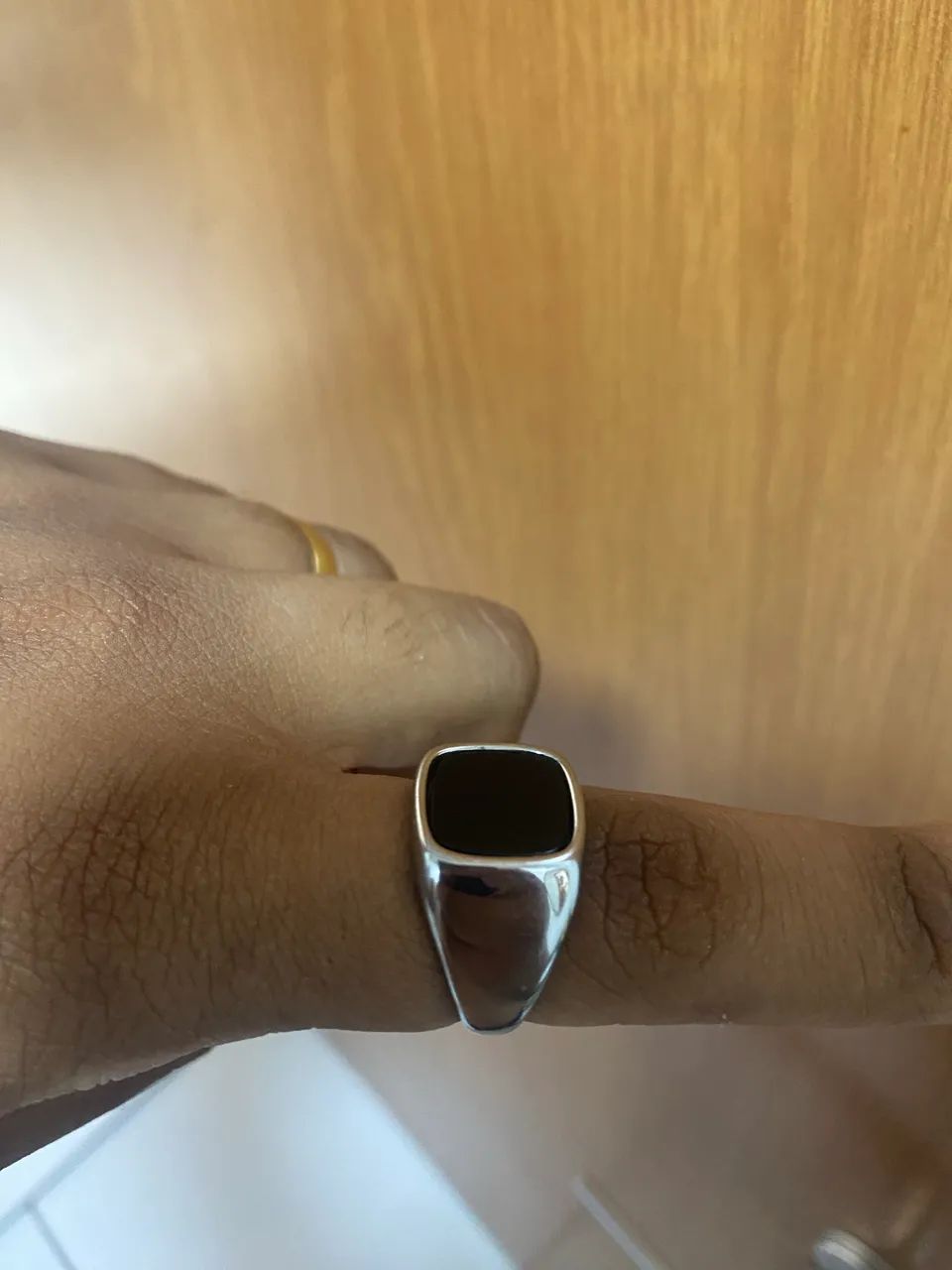 Anel masculino/unisex aço  - Foto 2