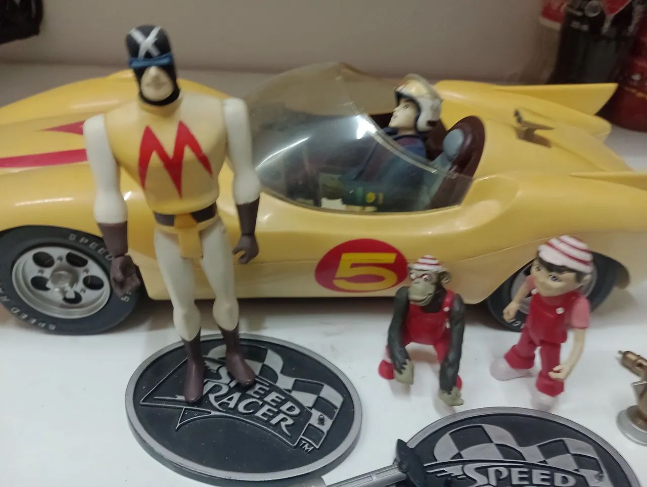 Playset carro e action figures speed racer