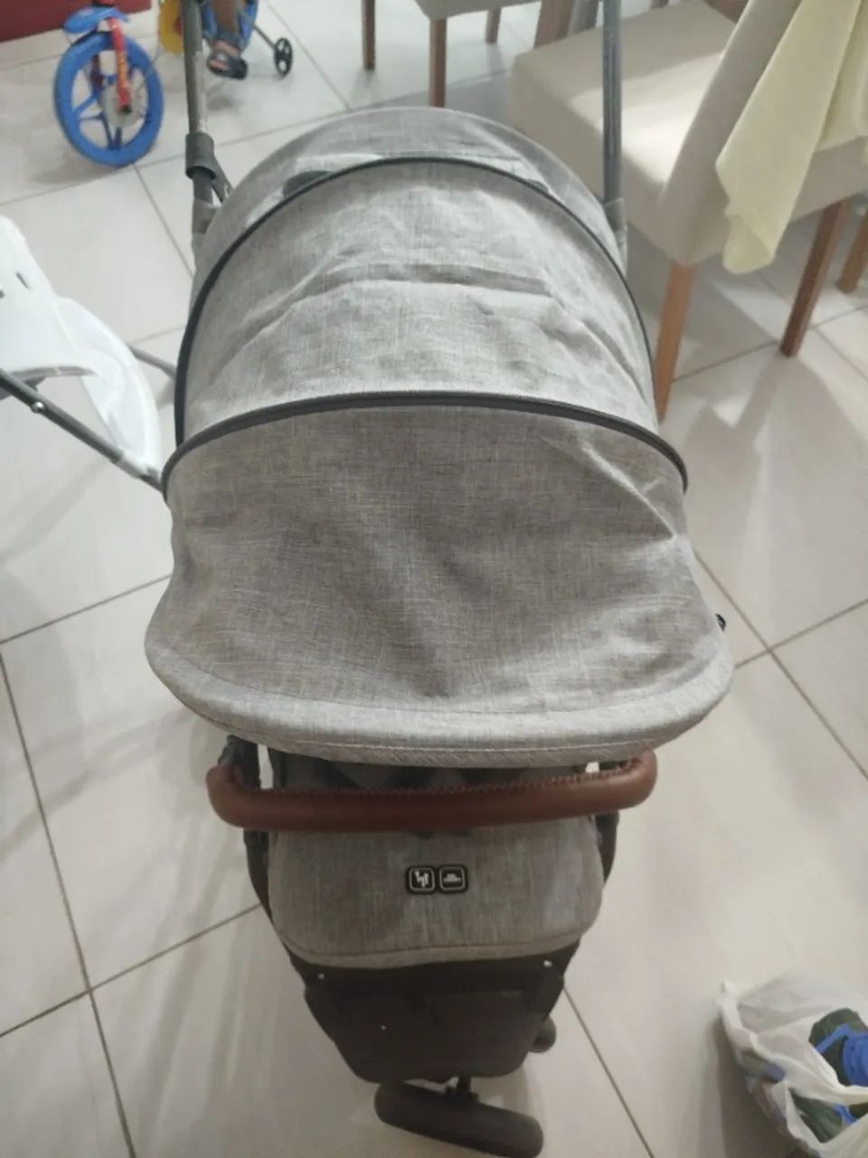 carrinho de bebê ABC Design Treviso 3 Woven Grey.  - Foto 2