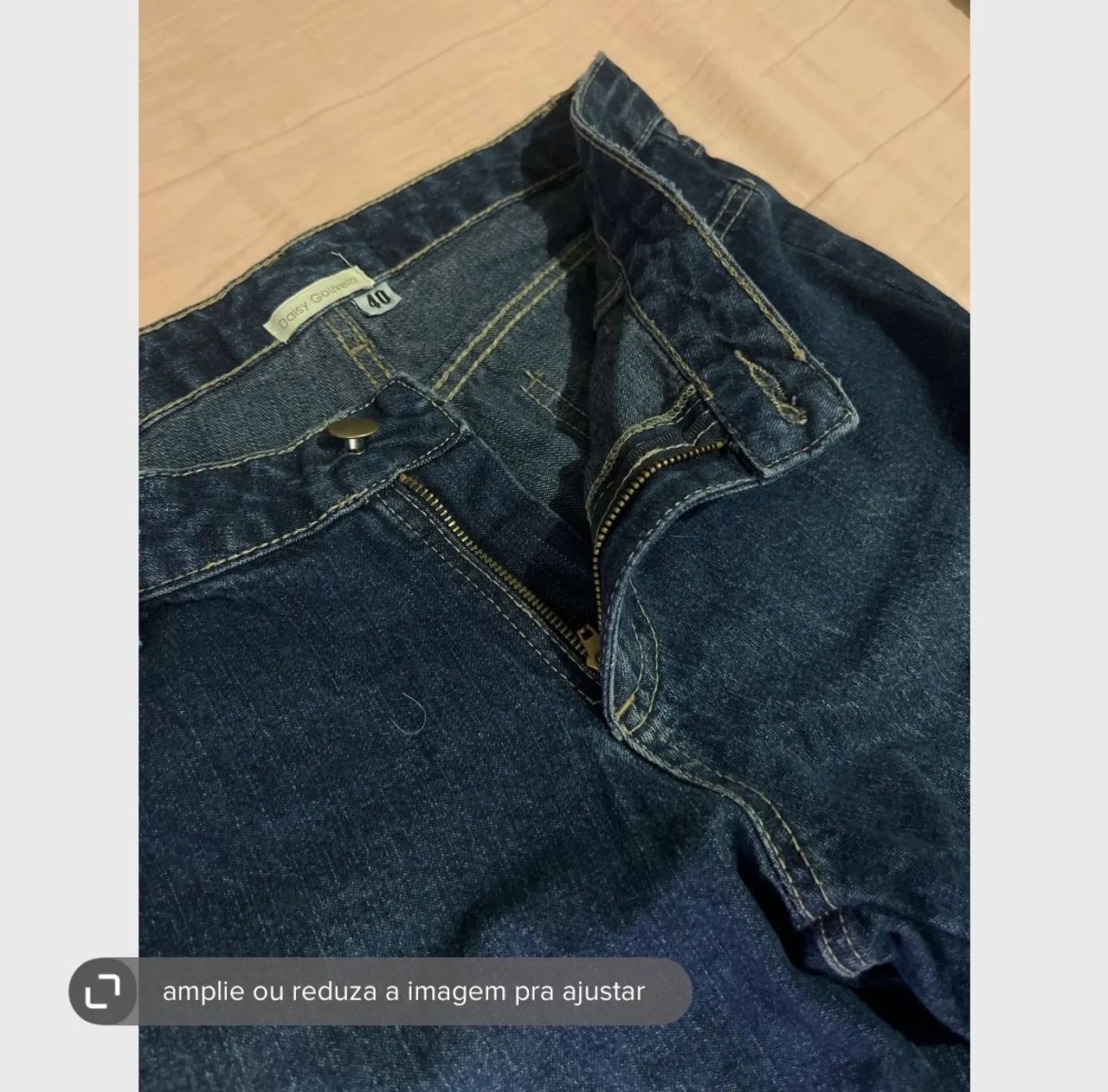 Calça jeans cintura baixa T40 - Foto 2