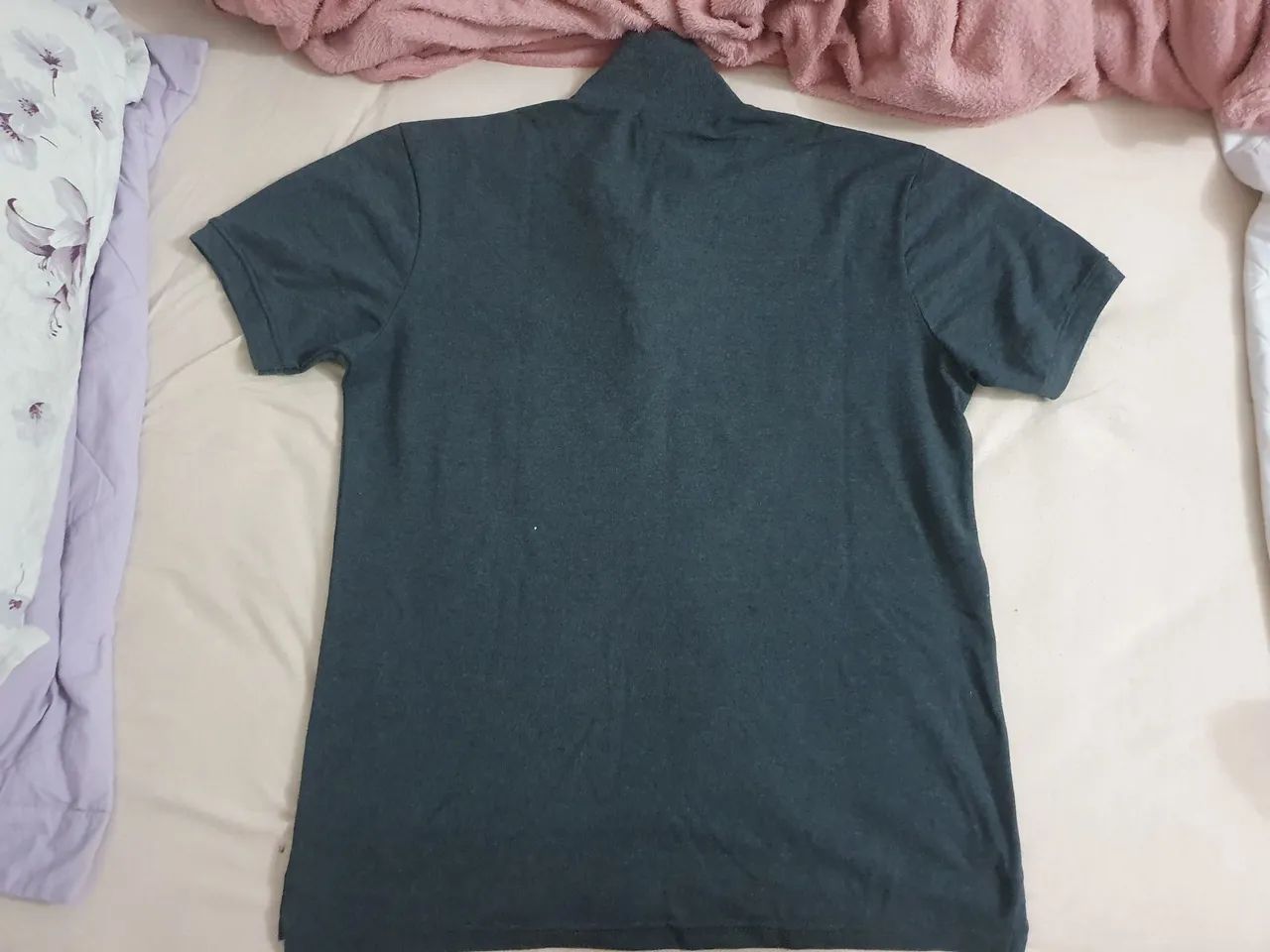 TAMANHO GG Camisa Lacoste Cinza - Foto 3