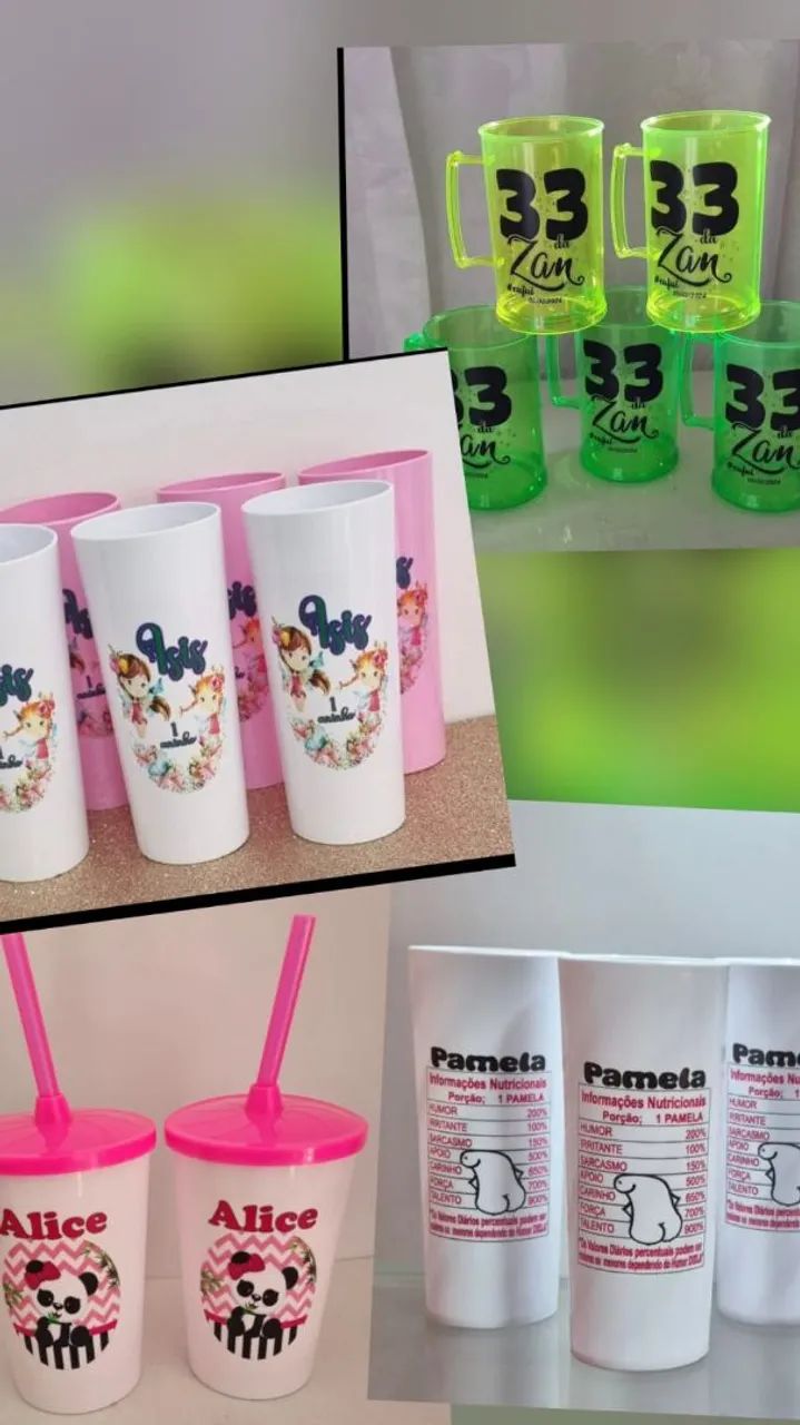 Copos personalizados 