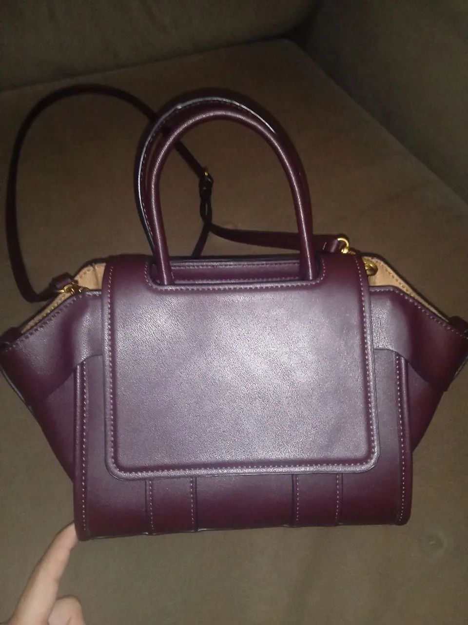 Bolsa pequena de couro original Zara. - Foto 2