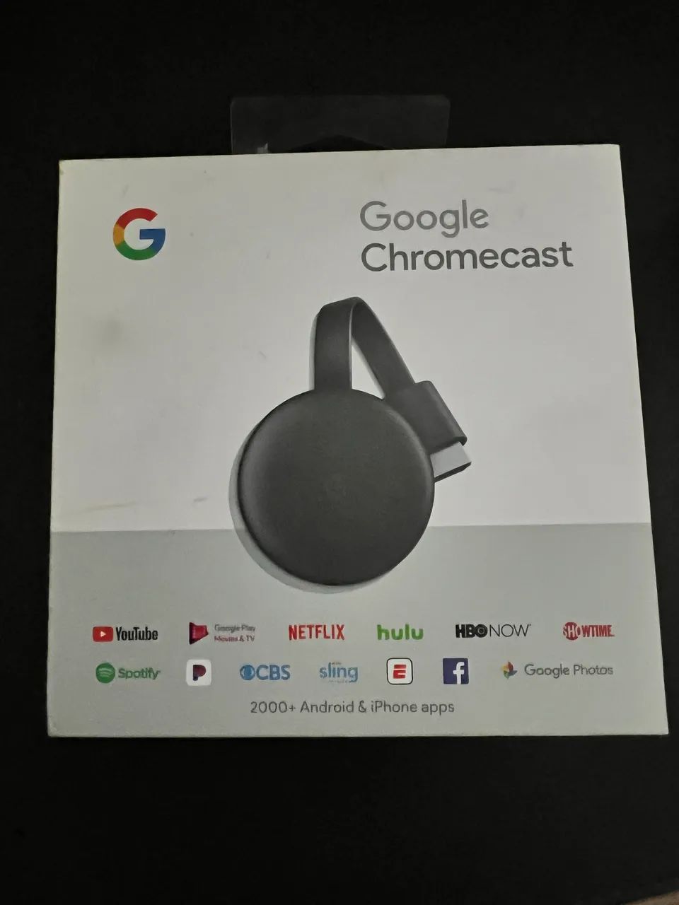 Chromecast 3ª Geração Original na Caixa + Cabo. Funcionando
