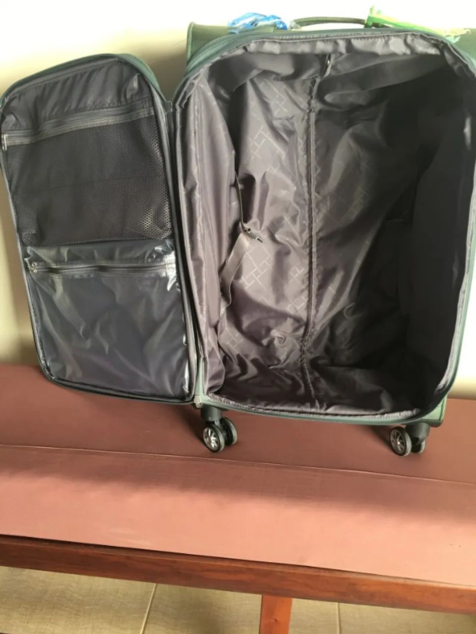 Mala de viagem marca Samsonite, verde musgo - Foto 3