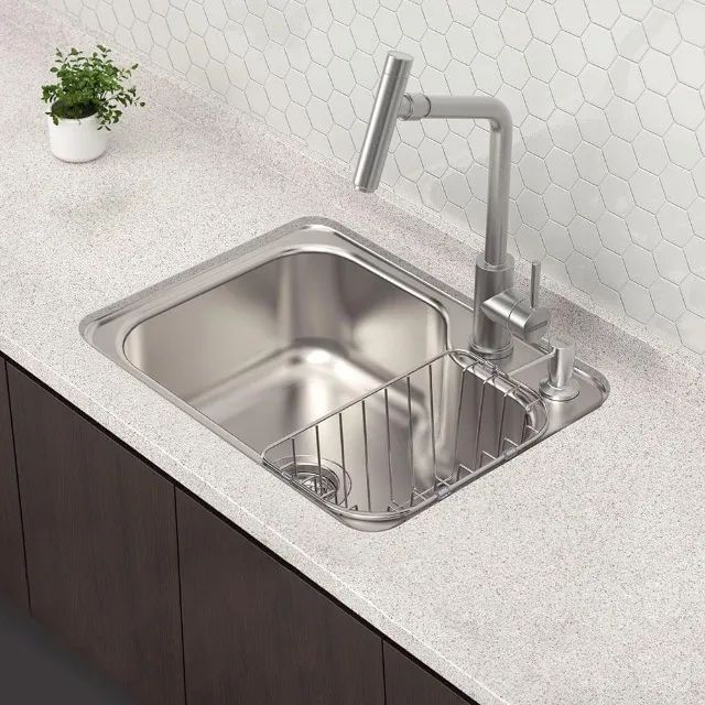 CUBA MORGANA TRAMONTINA 48FX 55X42CM EMBUTIR UNDERMOUNT S/ ACESSORIOS * - Foto 3