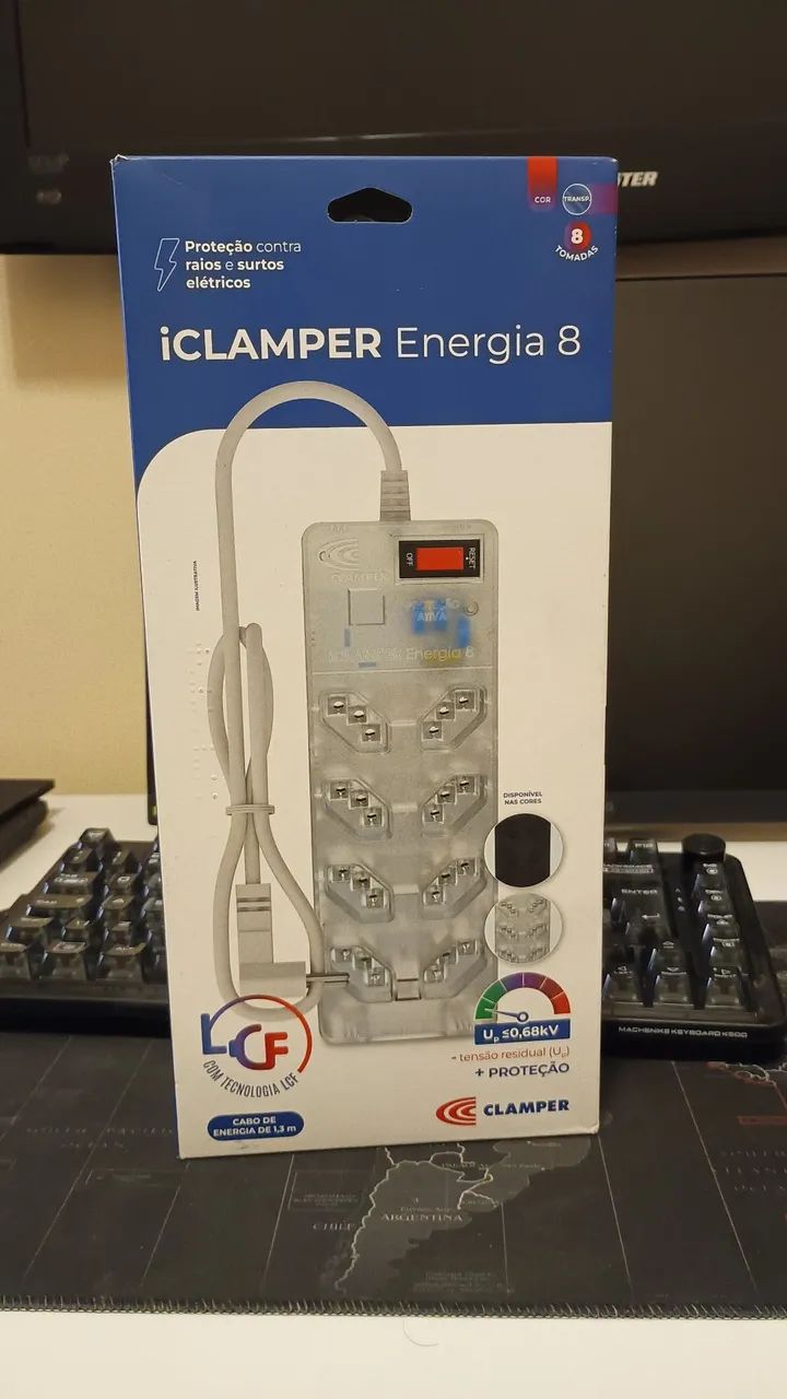 Filtro de Linha iClamper DPS 8 tomadas