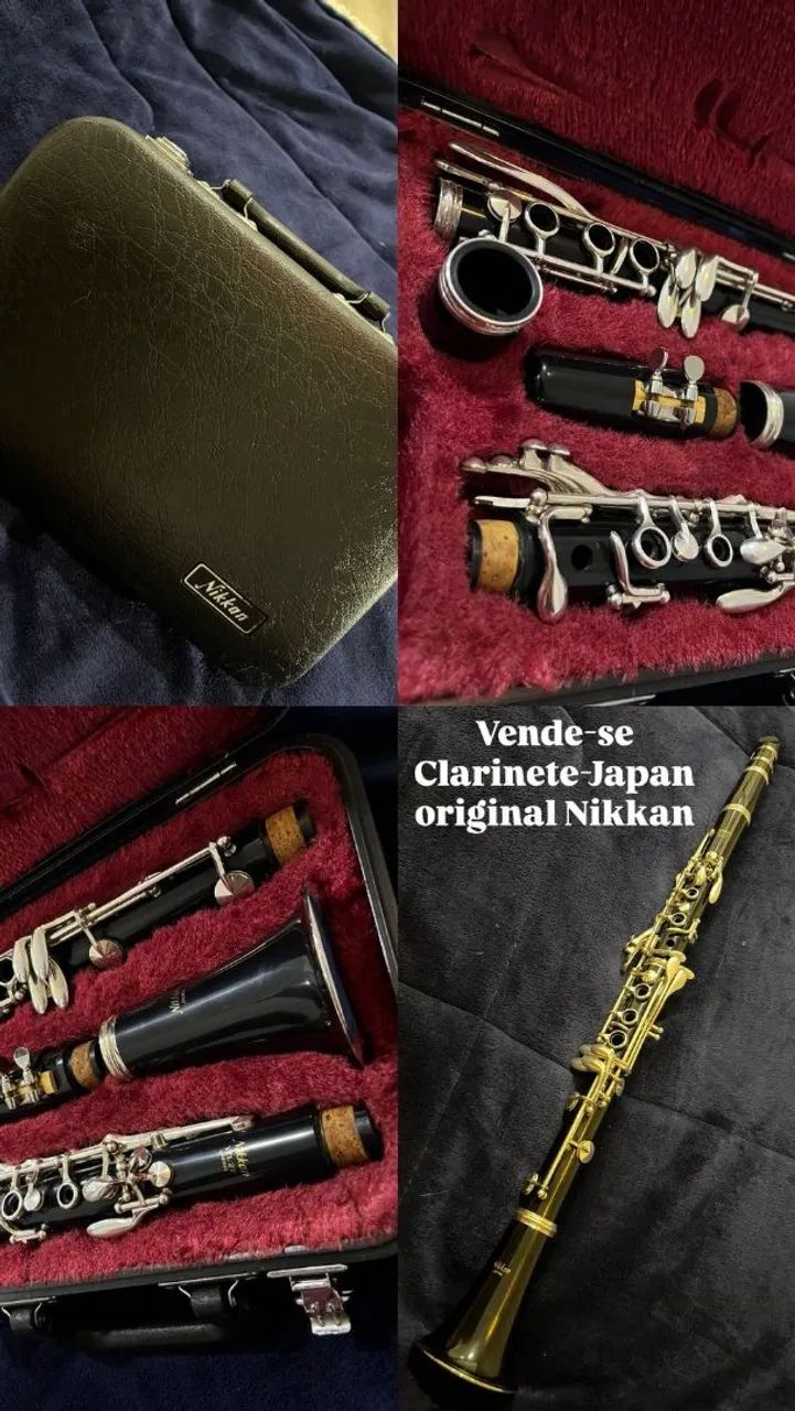 Clarinete nikkan japan original ycl-27 - Aparelhos de Som - Morada