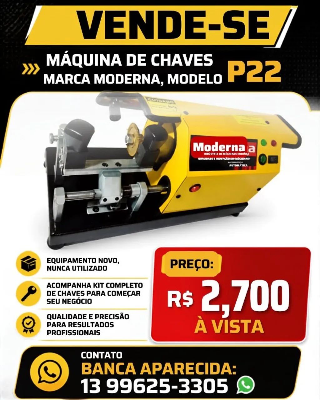Máquina de chaves Moderna P22