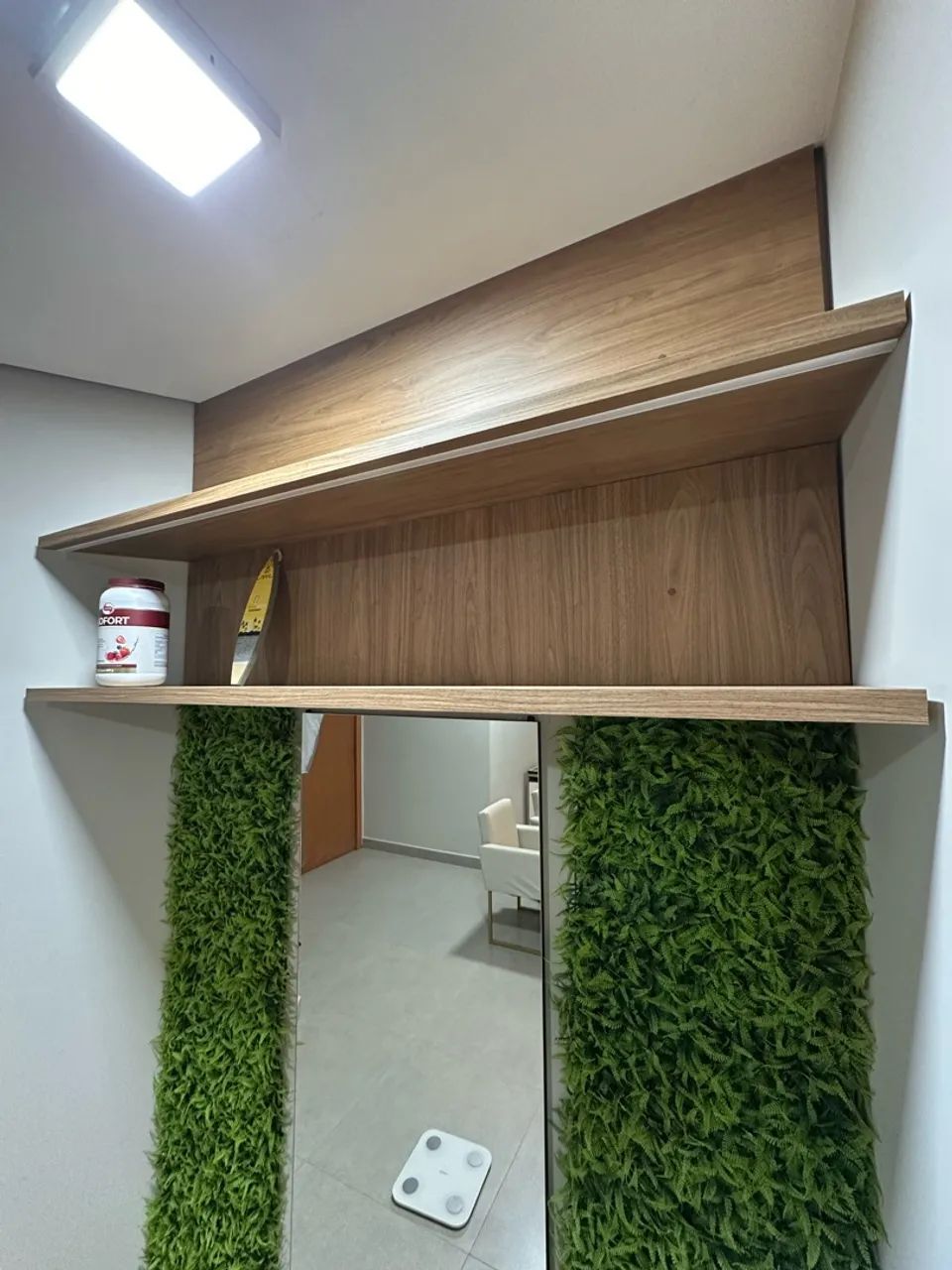 Prateleira de Madeira com led 