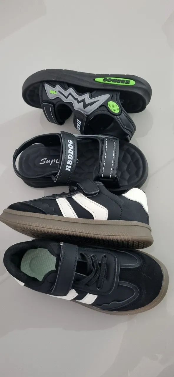 Tenis e sandália infantil novas