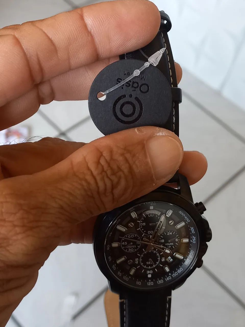 RELÓGIO DA MARCA OÁSIS ORIGINAL MASCULINO SÓ RS 200 - Foto 4