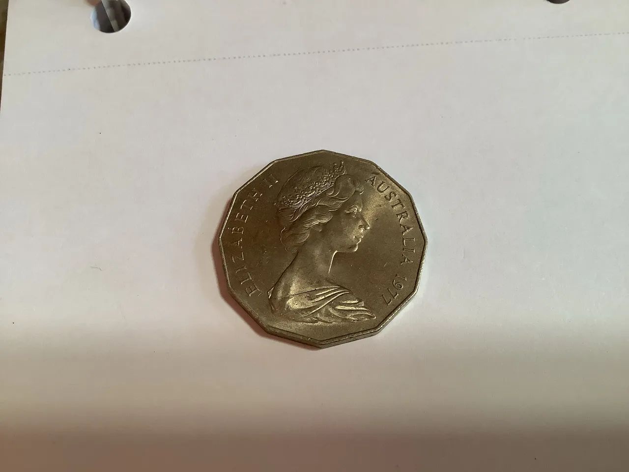 Moeda 50 Cents Silver Jubilee De 1977 Austrália