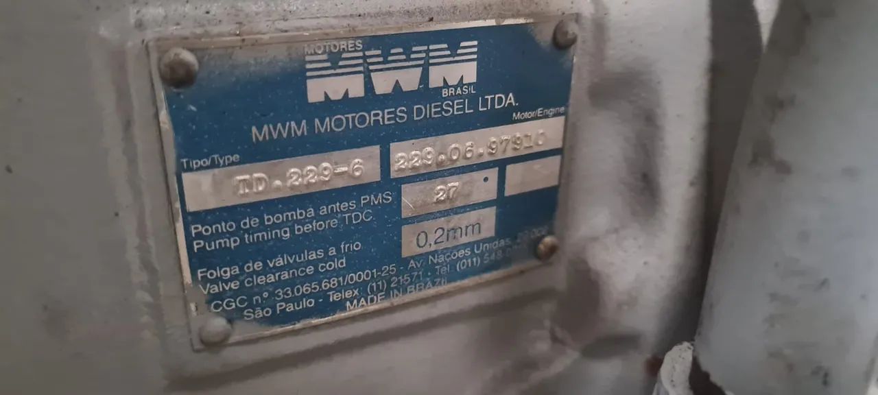 Gerador 90 kva motor MWM 6 cilindros, bomba injetora.  - Foto 5