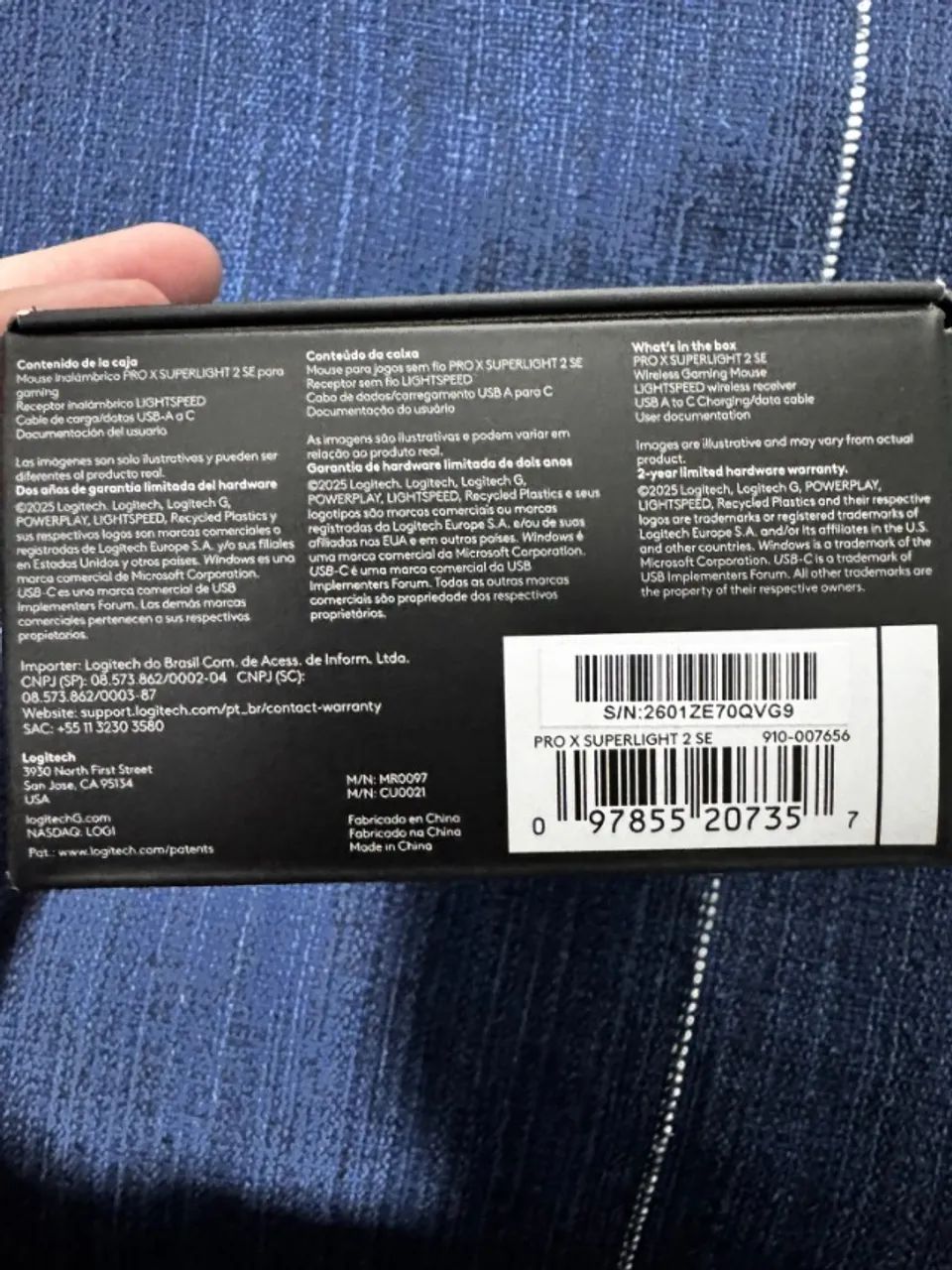 Logitech PRO X SUPERLIGHT 2 SE - Branco - Foto 5