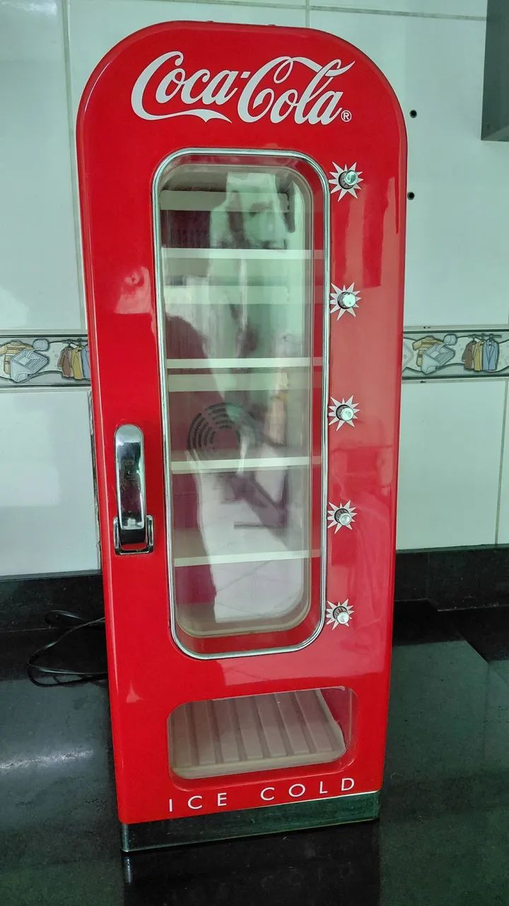 Cooler Coca Cola Vending Retro/decoração - Foto 5