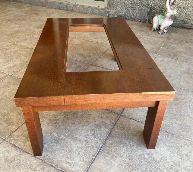 Conjunto de mesa de centro e de canto para sala