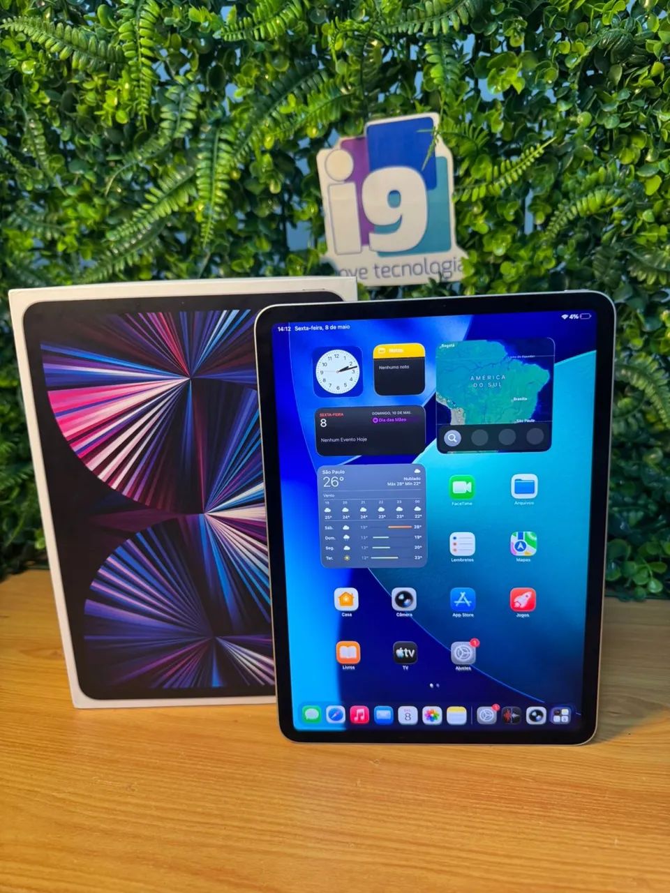 iPad Pro (Wi-Fi) 3° geração MHQV3FD/A Chip M1 256GB Cor Silver 11
