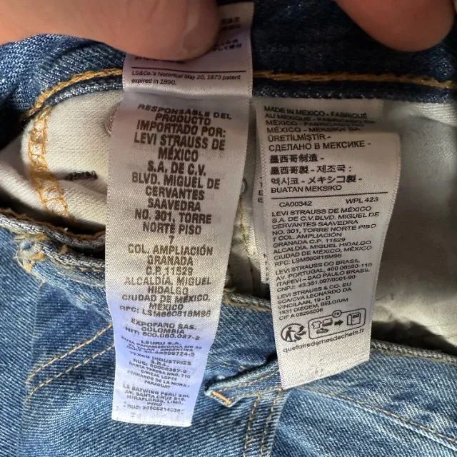 Calça jeans slim Levi's 511 46 100% algodão (para toda a vida) - Foto 4