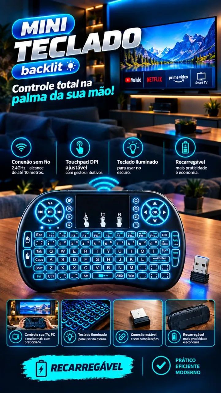MiniTeclado / ENTREGA GRÁTIS ?